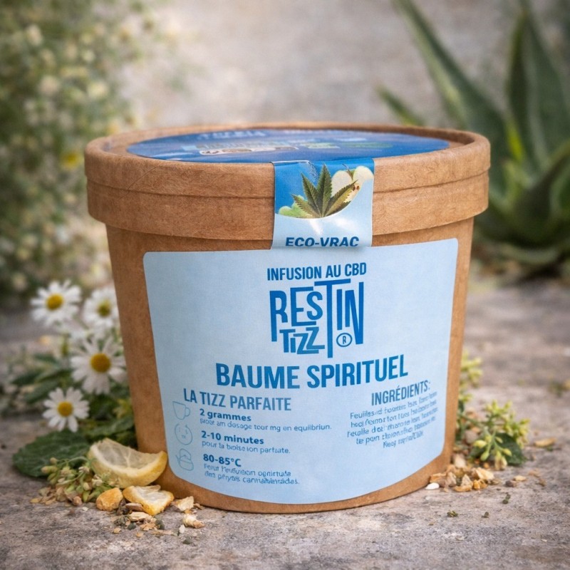 Infusion CBD "Baume Spirituel" REST IN TIZZ | Vrac 50g Bio
